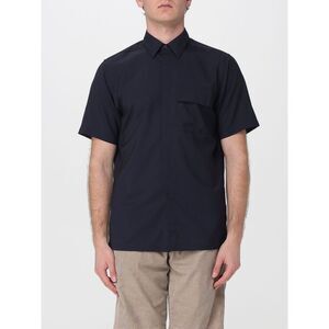 Pt Torino Men Pt Torino Short-Sleeved Cotton Shirt With Concealed Placket